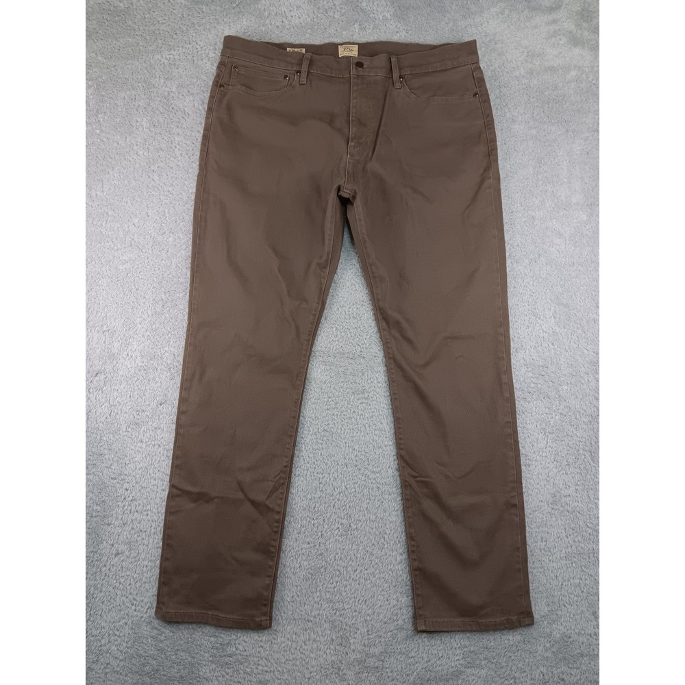 J.Crew Jeans Men 39x32 (Tag 38x32) Brown NWT 1040 Narrow Tapered Tailored Fit